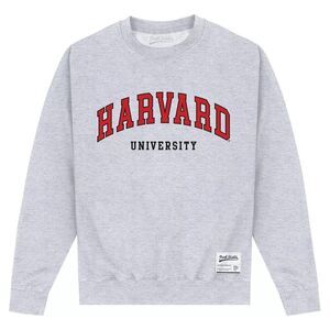 Harvard University Unisex Adult Script Sweatshirt / Heather Grey